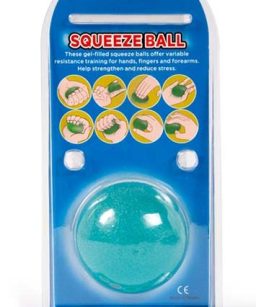 Pelota ejercicio de mano firme azul