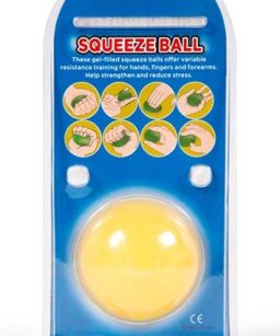 Pelota ejercicio de mano extra suave amarilla