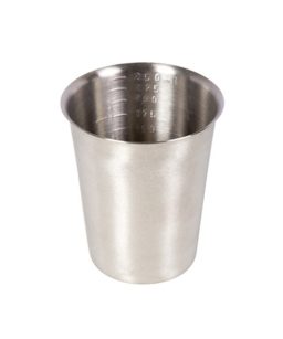 Vaso graduado de acero inoxidable 250ml