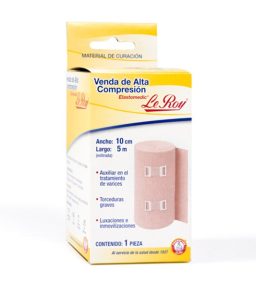 Venda de alta compresión elastomedic 10 x 5 cm