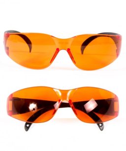 Lentes ámbar de protección de policarbonato
