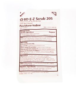 Cepillo e-zscrub 205 con povidona iodada