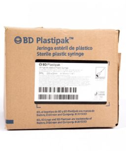 Jeringa 3 ml bd de plástico con aguja (22g x 32mm) c/100 pzas