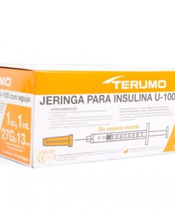 Jeringa insulina terumo 1ml 27gx13mm c/ 100pzas