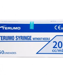 Jeringa 20 ml terumo sin aguja 20ml c/50 pzas