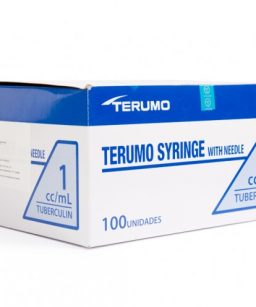 Jeringa 1 ml tuberculina terumo con aguja (25g x 16mm) c/100 pzas