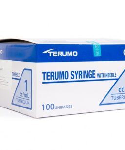 Jeringa 1 ml tuberculina terumo con aguja (27g x 13mm) c/100 pzas