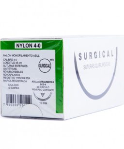 Surgical nylon monofilamento 4-0 st5 c/12