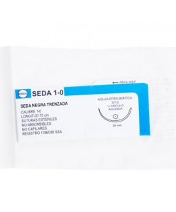 Sobre seda negra trenzada 1-0 st 5