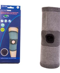 Rodillera de bambú con varilla flexible - ex grande