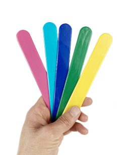 Abatelenguas plástico azul cobalto 50 pzas