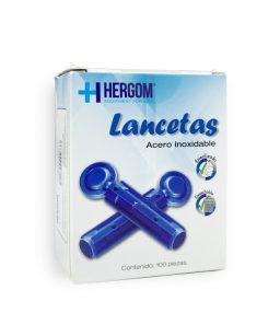 Lancetas universal hergom de acero inoxidable