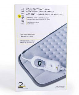 Cojín eléctrico para lumbares y abdomen 28x69 cm