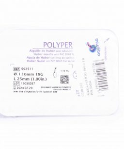 Polyperf aguja de puerto 19g x 1