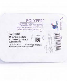 Polyperf aguja de puerto 22g x 0.79