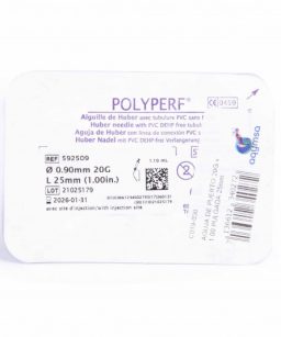 Polyperf aguja de puerto 20g x 1.1 l30mm