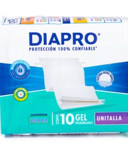 Diapro pañal desechable c/ 10 piezas