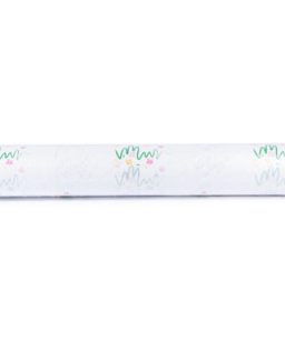 Rollo para mesa estampado con flores 54 x 38