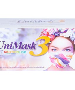 Unimask 3 cubrebocas plisado - multicolor