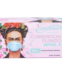 Cubrebocas quirúrgico plisado