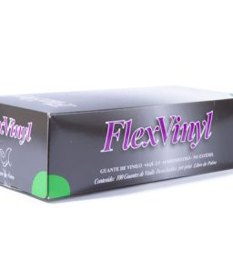 Guante vinilo negro flexvinyl - mediano