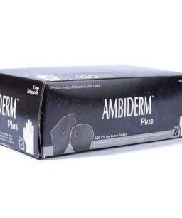 Guante negro látex ambiderm plus  - mediano