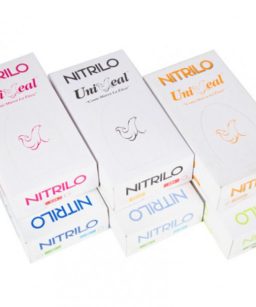 Guantes nitrilo naranja no estériles - med