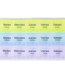 Pastillero semanal mañana, tarde y noche