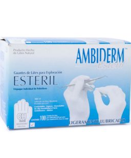 Guantes estériles ambiderm c/ 100 piezas - chico