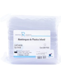 Abatelenguas plástico infantil 500 pzas