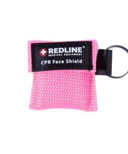 Llavero emergencia c/ mascarilla para rcp - rosa