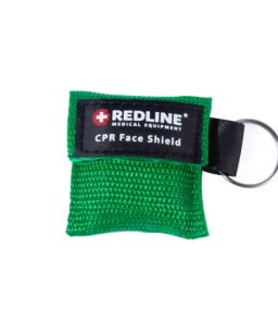 Llavero emergencia c/ mascarilla para rcp - verde