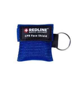 Llavero emergencia c/ mascarilla para rcp - azul