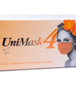 Cubrebocas unimask 4 - naranja
