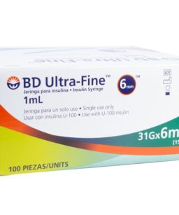 BD Ultra-Fine Jeringa insulina 1ml 31gx6mm 100pz