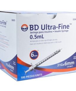 BD Ultra-Fine Jeringa insulina 0.5ml 31g x 6mm 100pz