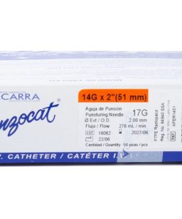 Catéter radiopaco punzocat 14gx2