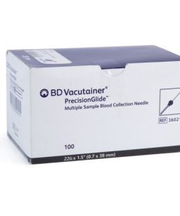 Aguja para vacutainer 22gx1.5 con 100 piezas"