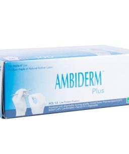 Ambiderm plus guantes látex bajo en polvo verde - gde