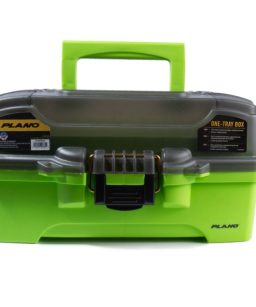 Plamt6211 caja verde de 1 charola 14 x 8 x 2.7