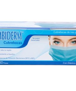 Cubrebocas ambiderm adulto - azul