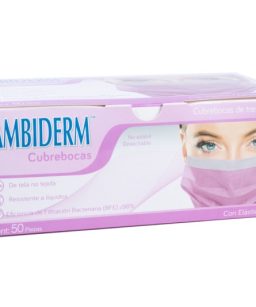 Cubrebocas ambiderm adulto - rosa