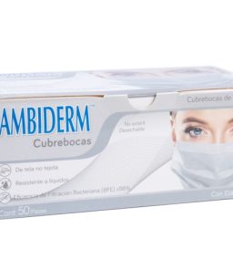 Cubrebocas ambiderm adulto - blanco
