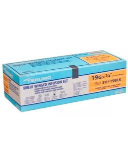 Mariposa terumo 19g x 3/4 caja c/50 pzas