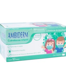 Cubrebocas infantil color verde