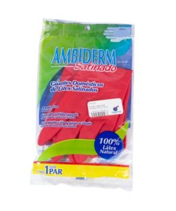 Guantes satinados rojos - chicos