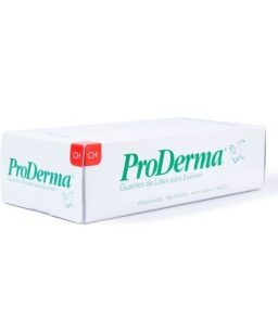 Guante d látex p/ examen proderma medianos