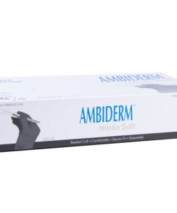 Ambiderm guantes nitrilo soft negros - grandes