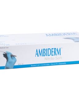 Ambiderm guantes nitrilo soft azul - x-chicos