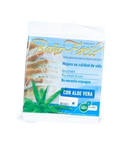 Baño fácil jabón neutro y aloe vera c/10 pzas